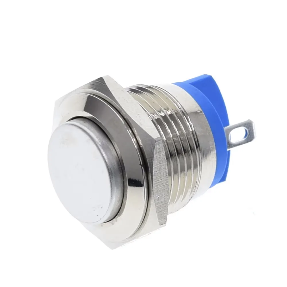 Metal Düymə Elektrik Açarı (Push Button) 16mm